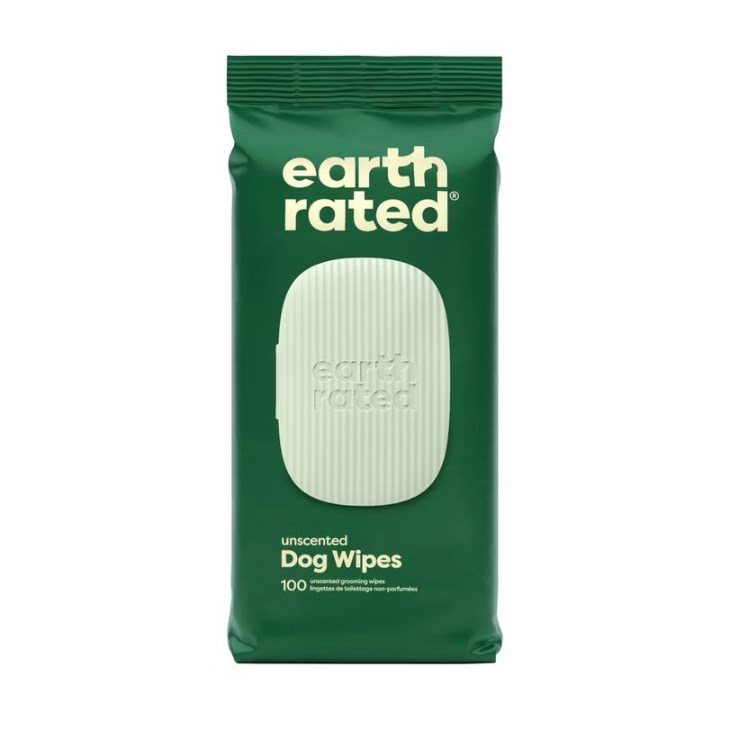 EARTHRATED DOG WIPES UNSCENTED 100CT