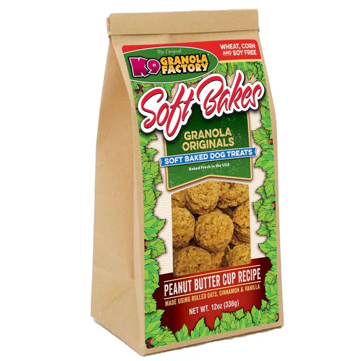 K9 GRANOLA FACTORY 12OZ SOFT BAKES - PEANUT BUTTER CUP