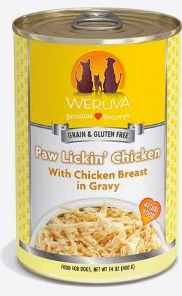 WERUVA DOG 14OZ CAN PAW LICKIN' CHICKEN