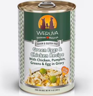 WERUVA DOG 14OZ CAN GREEN EGGS &amp; CHICKEN