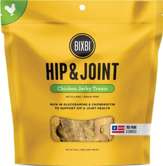 BIXBI DOG 12OZ HIP &amp; JOINT CHICKEN JERKY