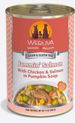 WERUVA DOG 14OZ CAN JAMMIN SALMON