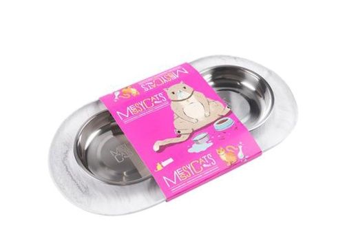 MESSY CAT -DOUBLE SILICON FEEDER