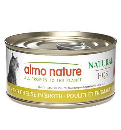 ALMO CAT 2.47OZ NATURAL CAN- CHICKEN AND CHEESE