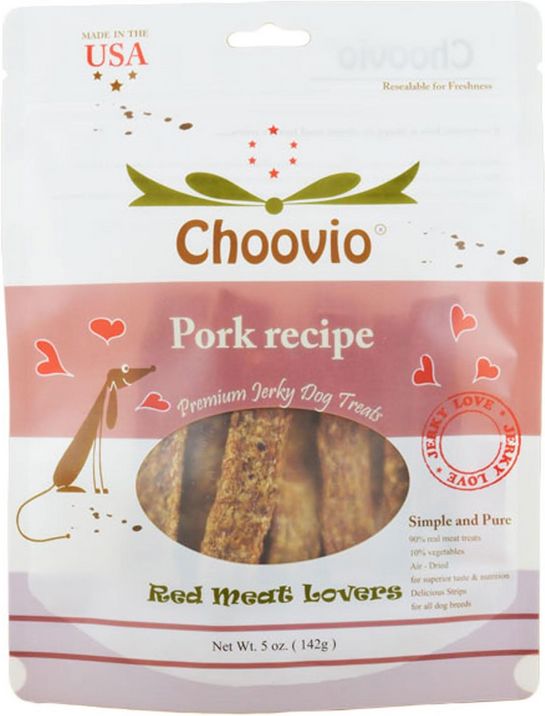 CHOOVIO PORK JERKY STRIPS 5OZ
