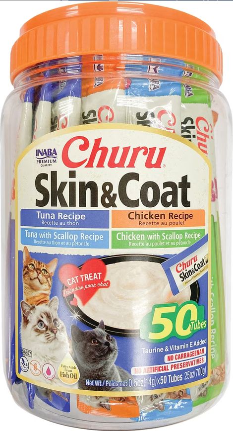 INABA CHURU CAT SKIN &amp; COAT 50CT