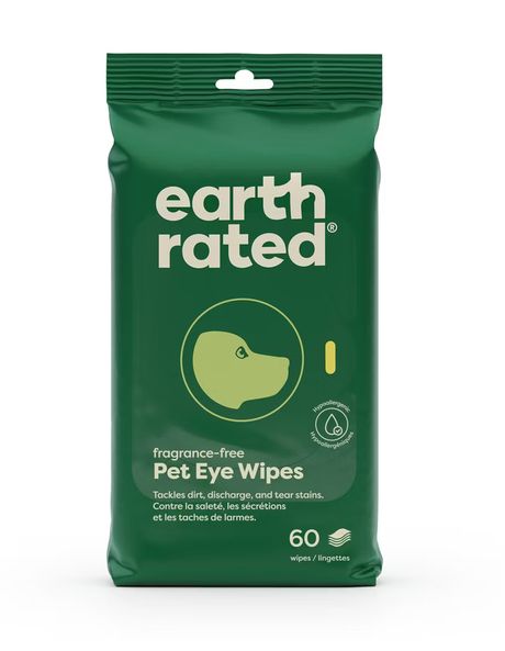 EARTHRATED 60CT PET EYE WIPES