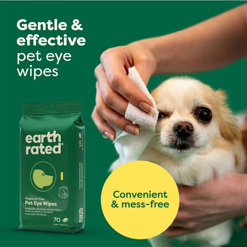 EARTHRATED 60CT PET EYE WIPES