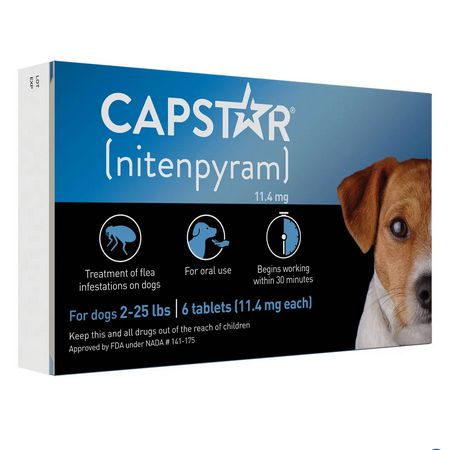 CAPSTAR FLEA &amp; TICK 2-25LBS