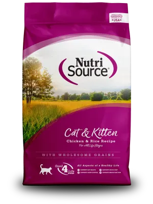 NUTRISOURCE CAT/KITTEN 12# CHICKEN RICE