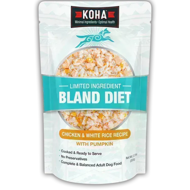 KOHA DOG 12.5OZ BLAND DIET CHICKEN, RICE, PUMPKIN