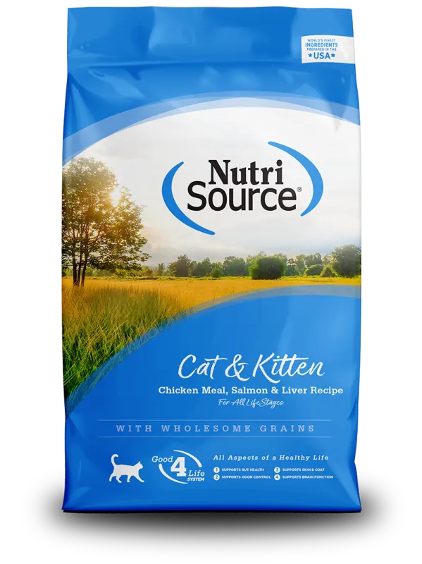 NUTRISOURCE CAT/KITTEN 12# CHICKEN &amp; SALMON