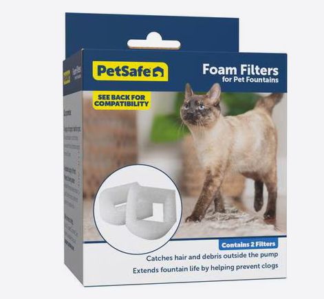 PET SAFE DRINKWELL FOAM FILTER 2PK