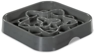 MESSY MUTTS SLOW FEEDER GRAY 8CUP