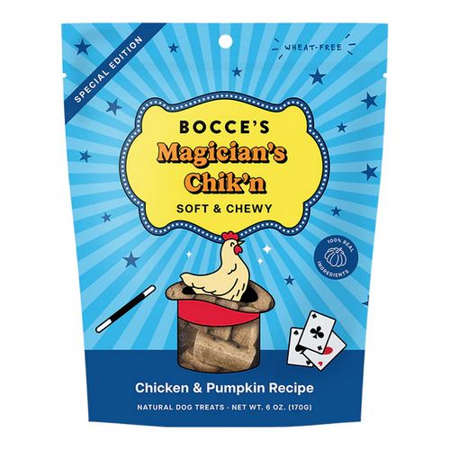 BOCCE'S DOG 6OZ SOFT &amp; CHEWY MAGICIAN'S CHIK'N