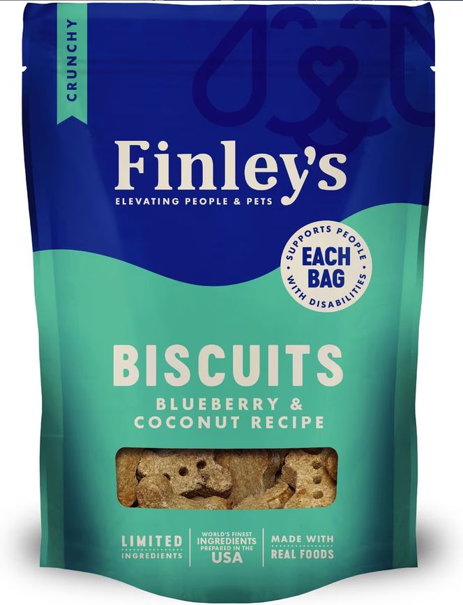 FINLEY'S DOG 12OZ CRUNCHY BLUEBERRY COCONUT