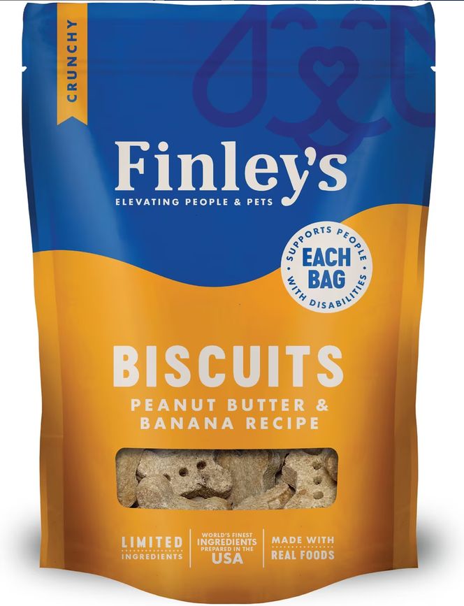 FINLEY'S DOG 12OZ CRUNCHY PEANUT BUTTER BANANA