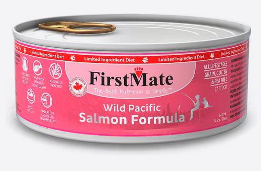 FIRST MATE CAT 5.5OZ LID SALMON