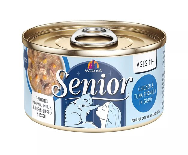 WERUVA CAT 3OZ CAN SENIOR CHICKEN &amp; TUNA IN GRAVY