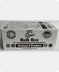 OC RAW 18# VENISON &amp; PRODUCE BLK BOX