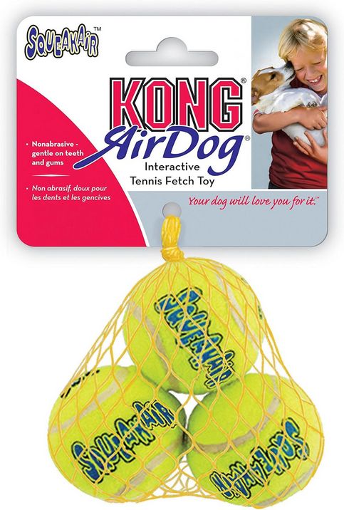 KONG SQUEAKAIR TENNIS BALLS SM 3PK