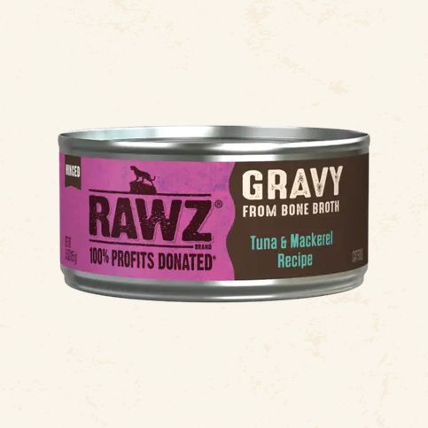 RAWZ CAT 3OZ CAN TUNA &amp; MACKEREL IN GRAVY