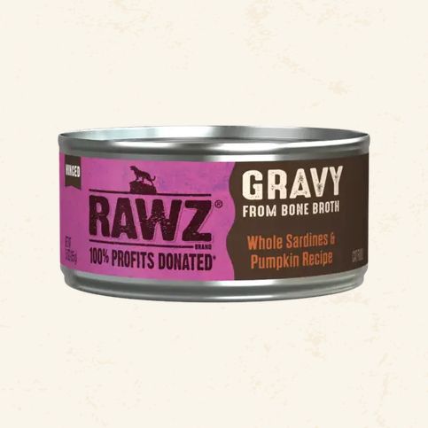 RAWZ CAT 3OZ CAN WHOLE SARDINE &amp; PUMPKIN IN GRAVY