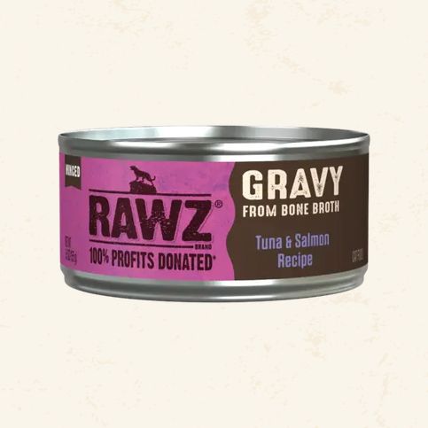 RAWZ CAT 3OZ CAN TUNA &amp; SALMON IN GRAVY