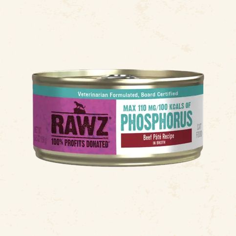 RAWZ CAT 5.5OZ CAN LOW PHOS BEEF PATE