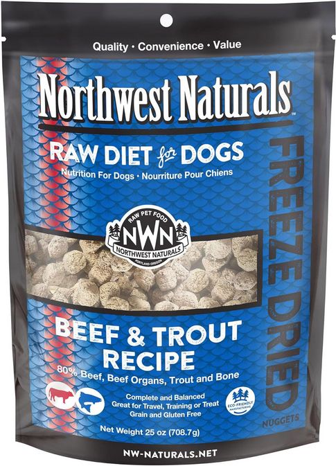 NORTHWEST NATURALS DOG FD 25OZ BEEF/TROUT