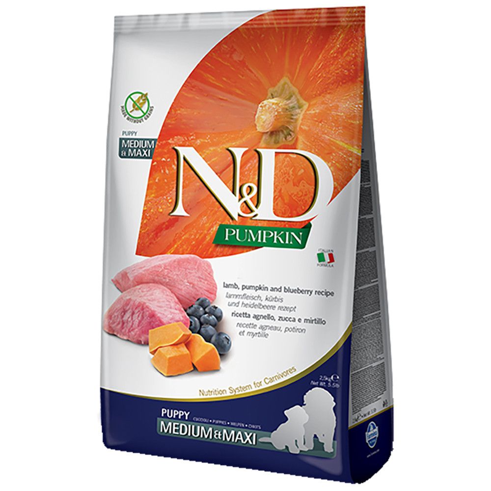 N&amp;D 26.4#  PUMPKIN  LAMB &amp; BLUEBERRY  PUPPY MED/MAX