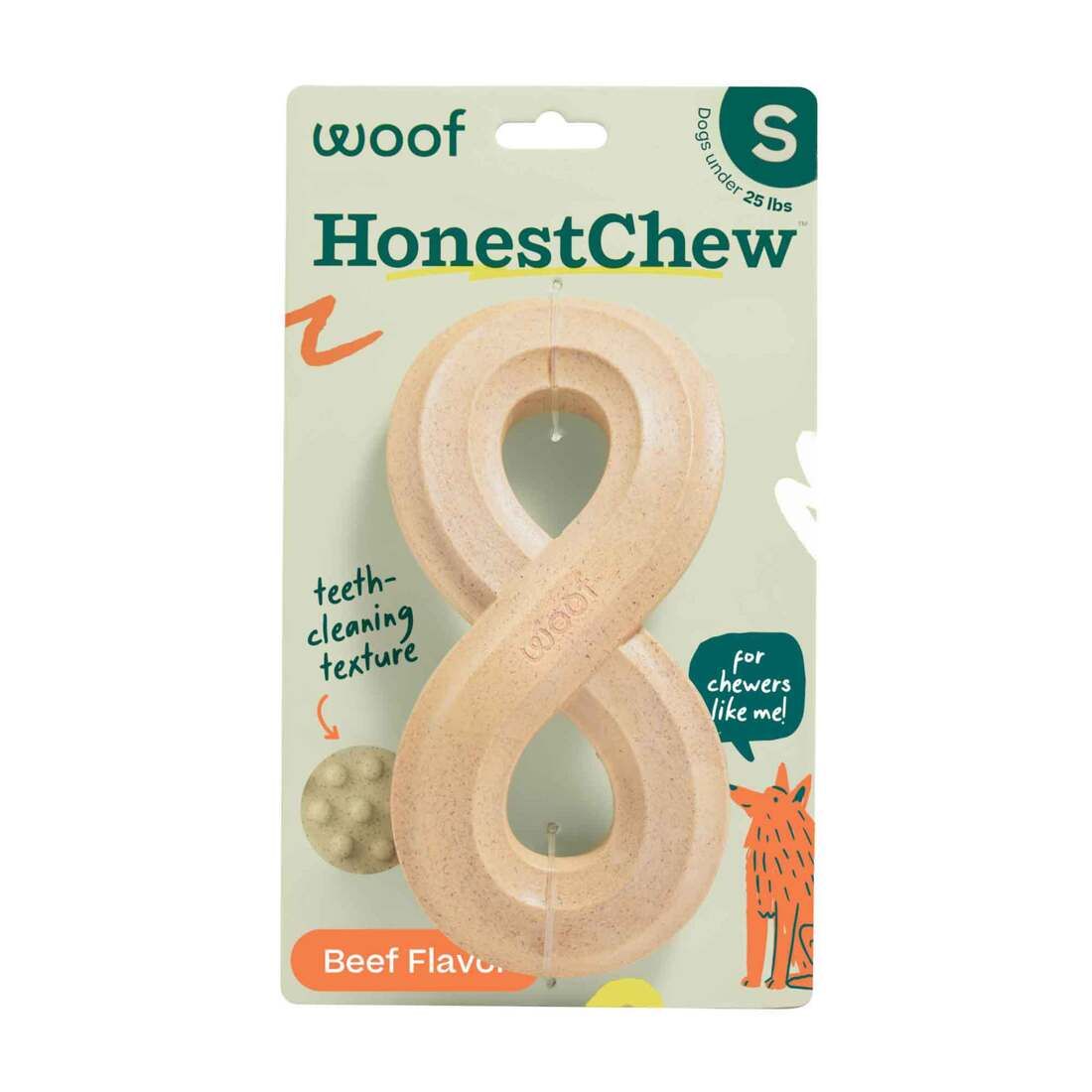 WOOF HONEST CHEW SMALL BONE BEEF FLAVOR