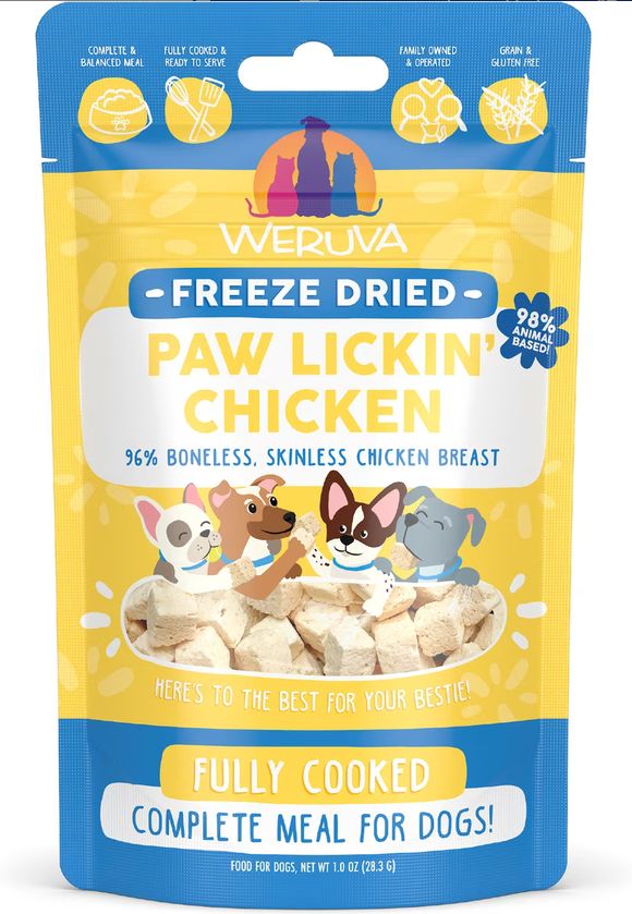 WERUVA DOG 1OZ FD PAW LICKIN CHICKEN