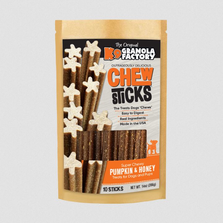 K9 GRANOLA FACTORY 10CT PUMPKIN HONEY CHEW STICKS