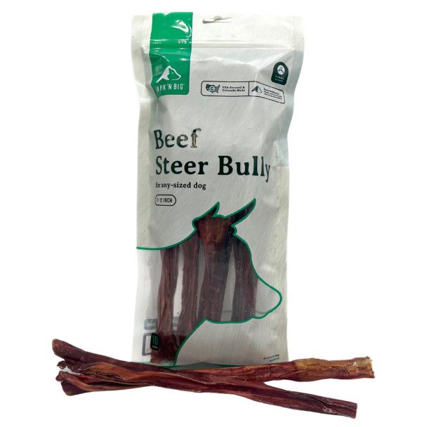 BARK N' BIG BEEF STEER BULLY 11-12 INCH