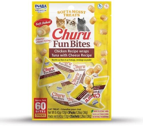 INABA CHURU 0.42OZ FUN BITES TUNA CHEESE