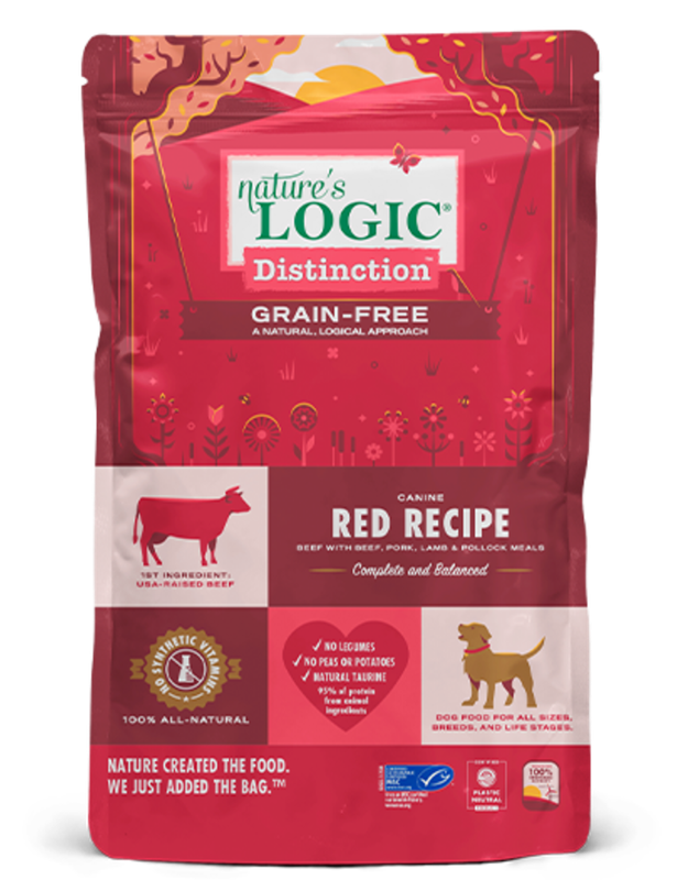 NATURE'S LOGIC DOG 4.4# DISTINCTION RED MEAT