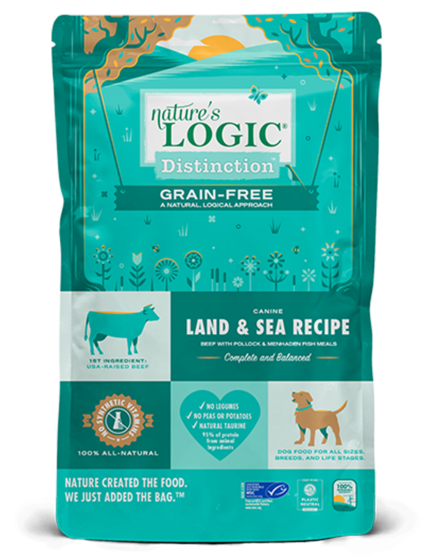 NATURE'S LOGIC DOG 24# DISTINCTION GRAIN FREE LAND &amp; SEA