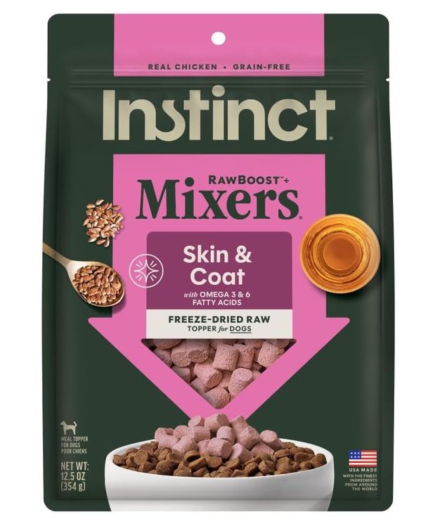 INSTINCT DOG 1.25# RAW BOOST MIXERS SKIN &amp; COAT