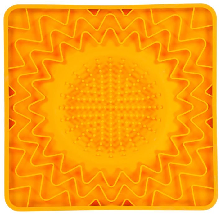 MESSY MUTTS ORANGE STARBURST NTRACTVE LICK MAT