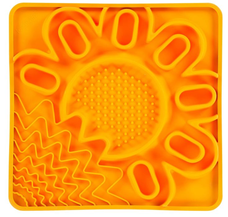 MESSY MUTTS XL ORANGE INTRACTIVE LICK MAT