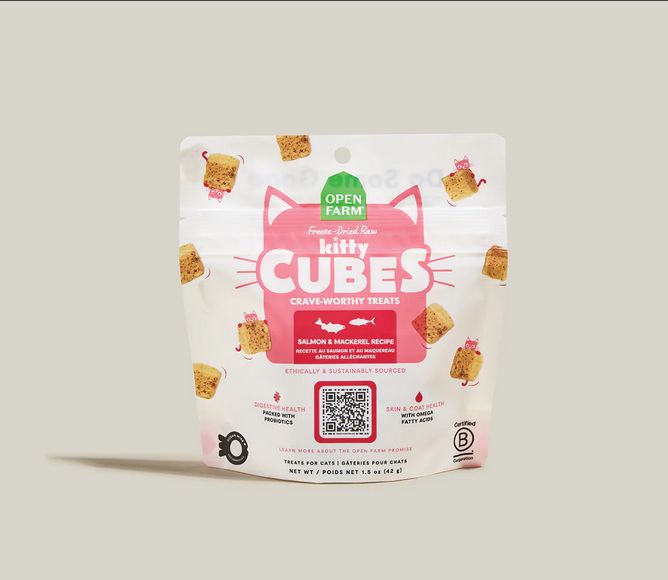 OPEN FARM 1.5OZ CAT SALMON MACKEREL TREAT