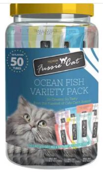 FUSSIE CAT 50 PACK OCEAN FISH VERIETY PACK