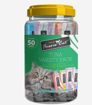 FUSSIE CAT 50 PACK TUNA 5FLAVOR  VARIETY PACK