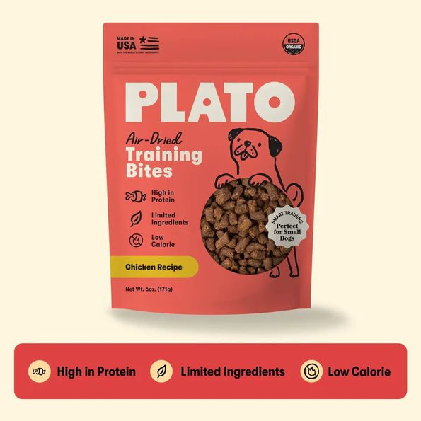 PLATO DOG 6OZ SMALL BITES CHICKEN