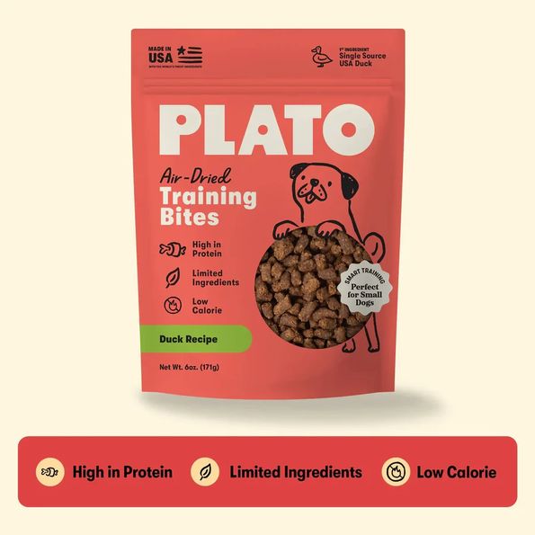 PLATO DOG 6OZ SMALL BITES DUCK