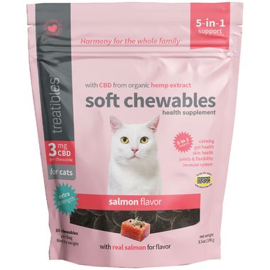 TREATIBLES 4.6OZ CAT 3MG CBD TREATS