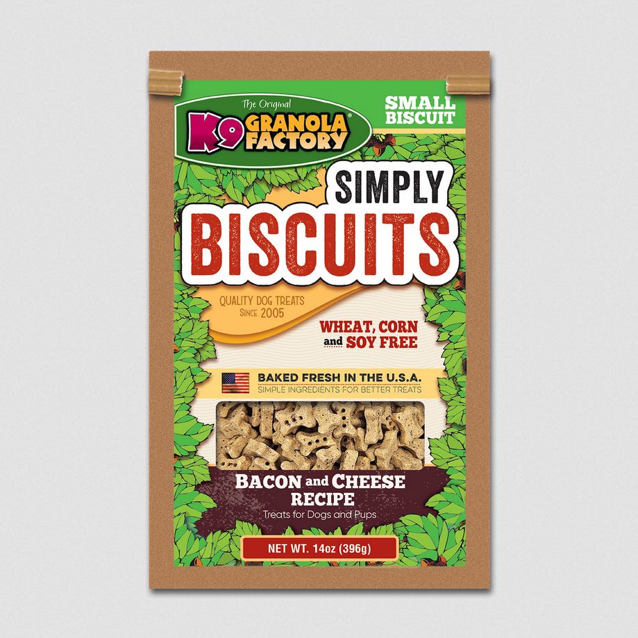 K9 GRANOLA FACTORY 16OZ BISCUITS CHEESE BACON
