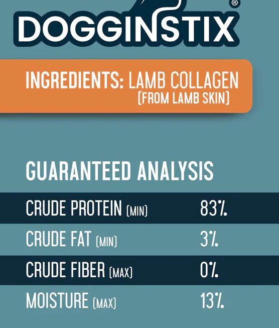 DOGGINSTIX LAMB COLLAGEN BARBELL