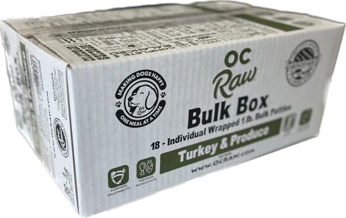 OC RAW 18# FROZEN DUCK &amp; PRODUCE BULK BOX